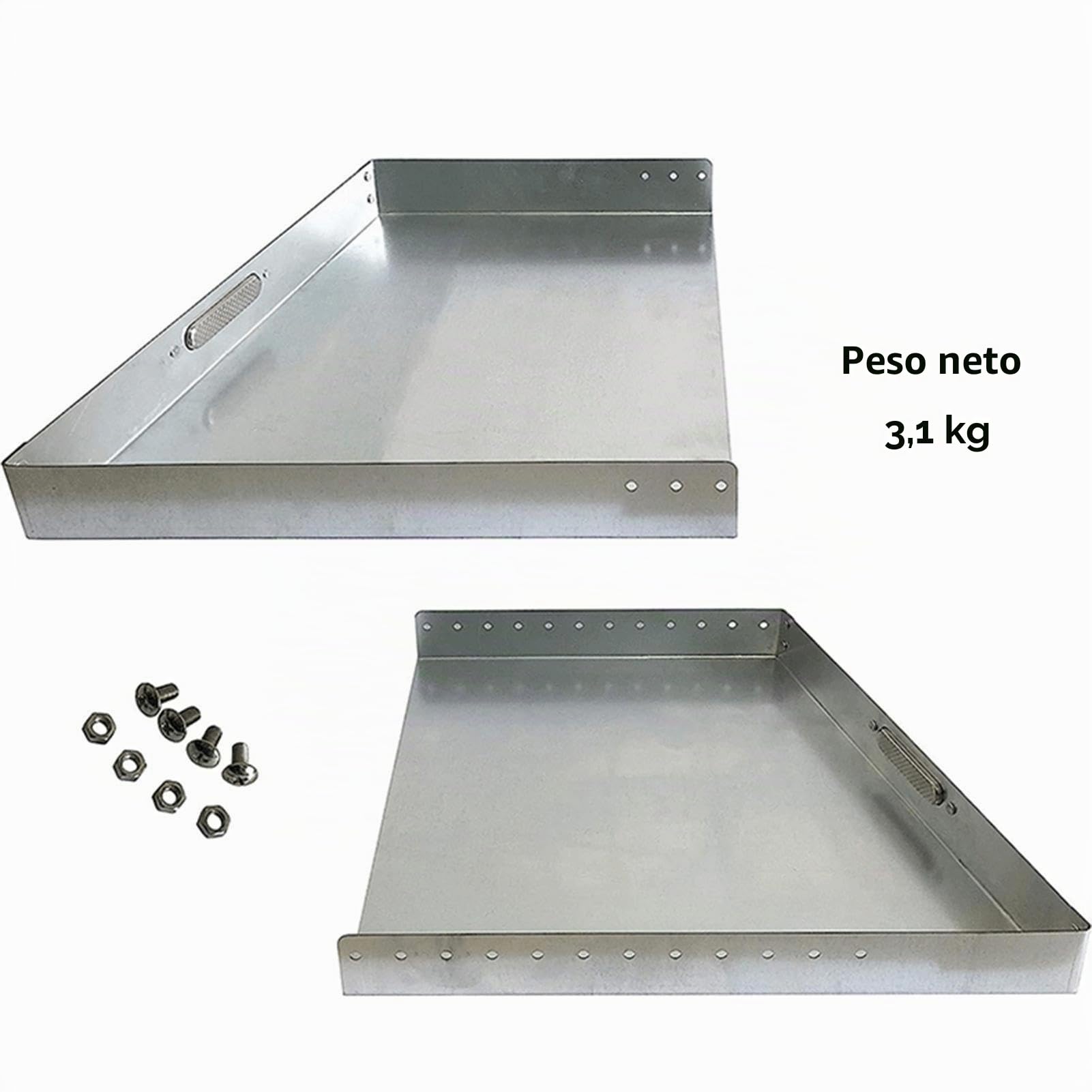 Bandeja Galvanizada para Chimenea - Cenicero Extensible Cenicero para Recoger Cenizas y Ascuas
