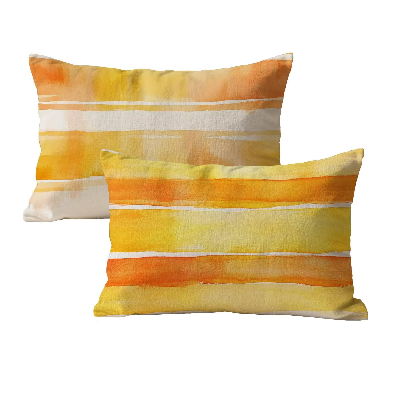 Housse de coussin jaune velours 40x70 haut de gamme au fini brillant et raffiné L-226