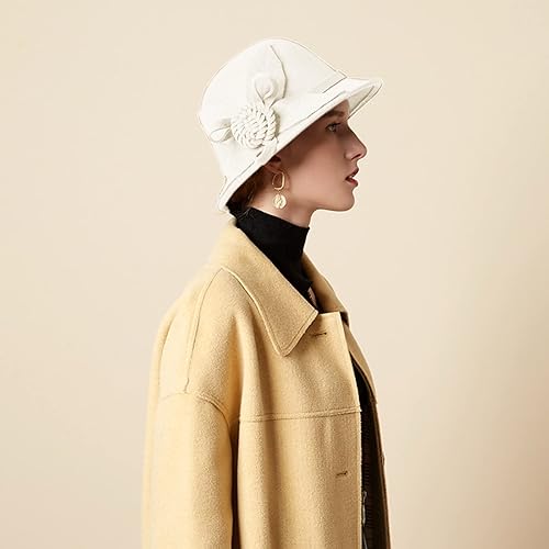 Miniatura 3 de Sombreros de cubo de flores para mujer, vestido de ala ancha, sombrero de cloche de iglesia, sombreros de boliche de boda, fiesta de té, Fedora