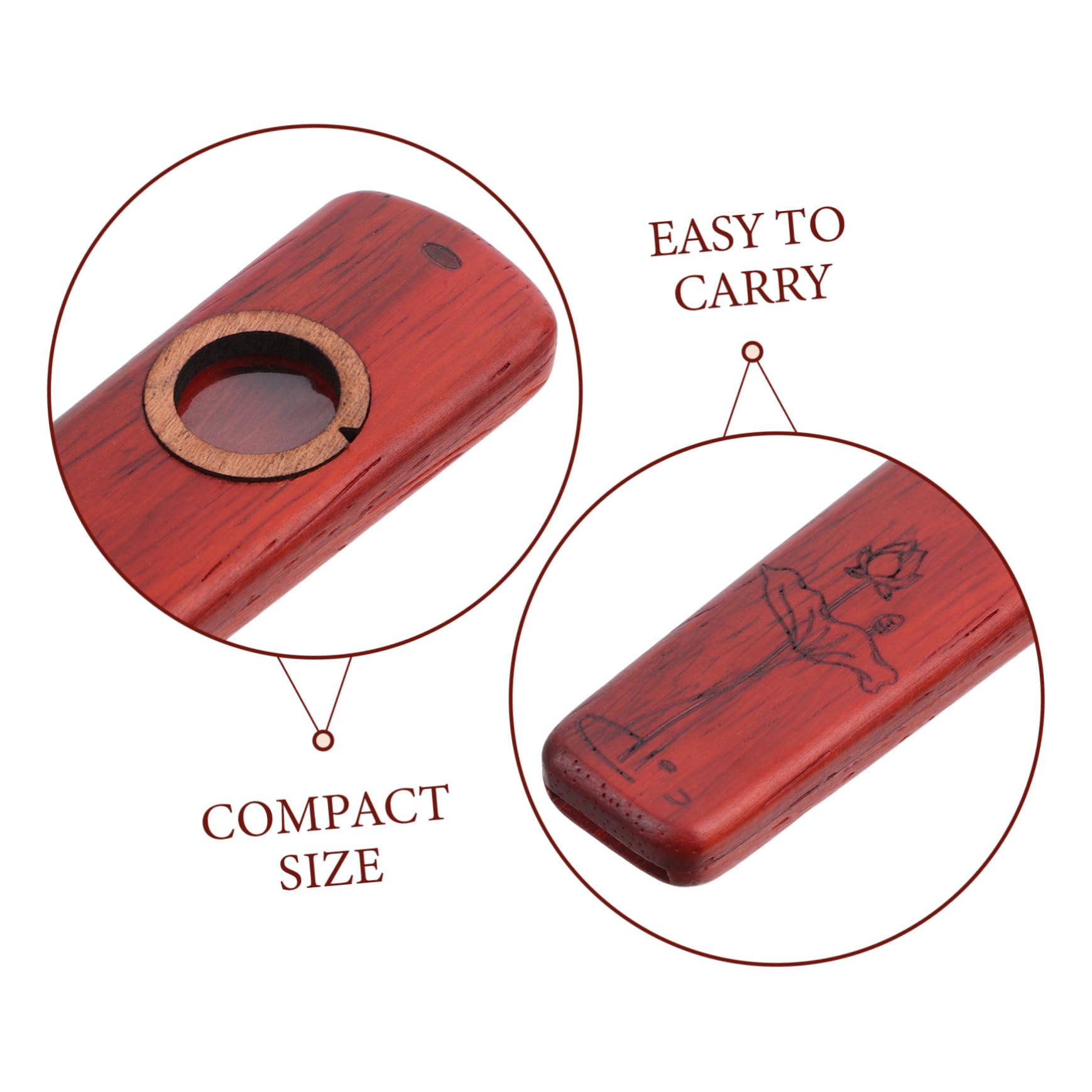 Abaodam 4 Pz Zucard Kazoo Portatile La Chitarra Accompagna i Kazoos Facile Da Imparare Strumento Musicale Per Adulti Per Gli Amanti Della Musica Affidabile Di Legno