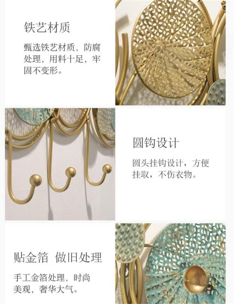 Fashion Wrought Iron Hook Porch Wall Decoration Pendant Behind The Door Coat Personality