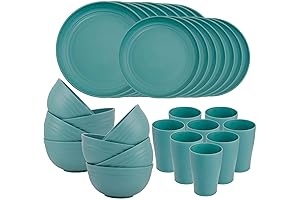 Supernal Teal Dinnerware Set: A Verdant Oasis for Your Table