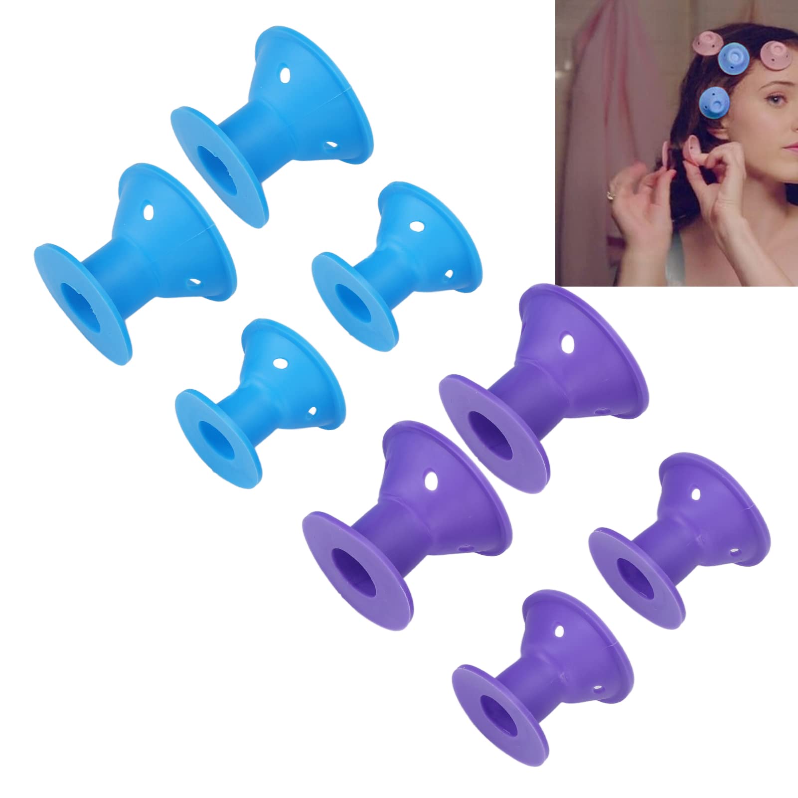 Mushroom Hair Rollers, Large Small 20pcs Silicone Hair Curlers for Long Medium Hair for Short Hair for Women - Image 2