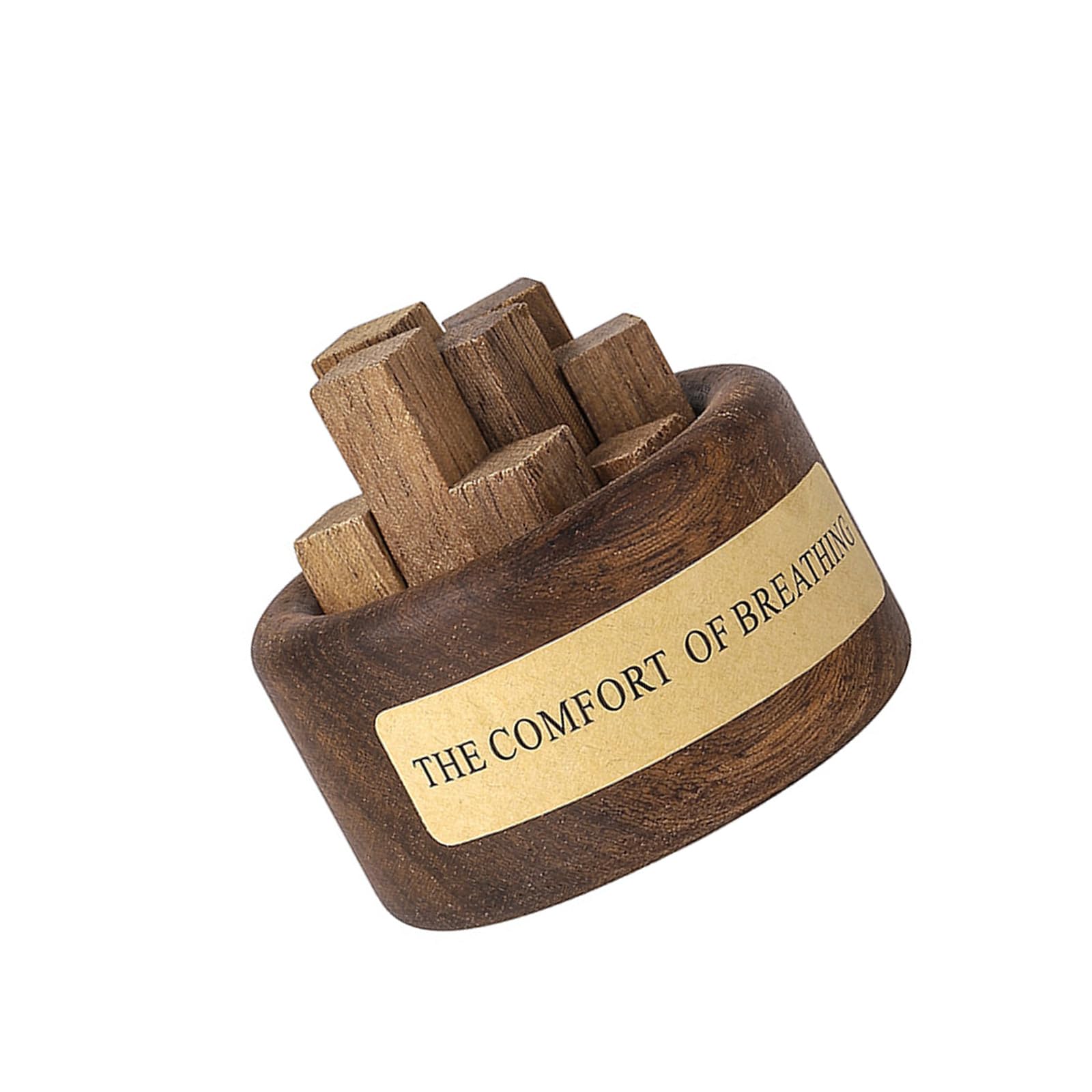 Kelisdi Wood Aromatherapies Ornament Woodpile Essential Oil Diffuser Enhancing Home Ambiances with Fragrances for Living Room Wooden Scent Diffuser