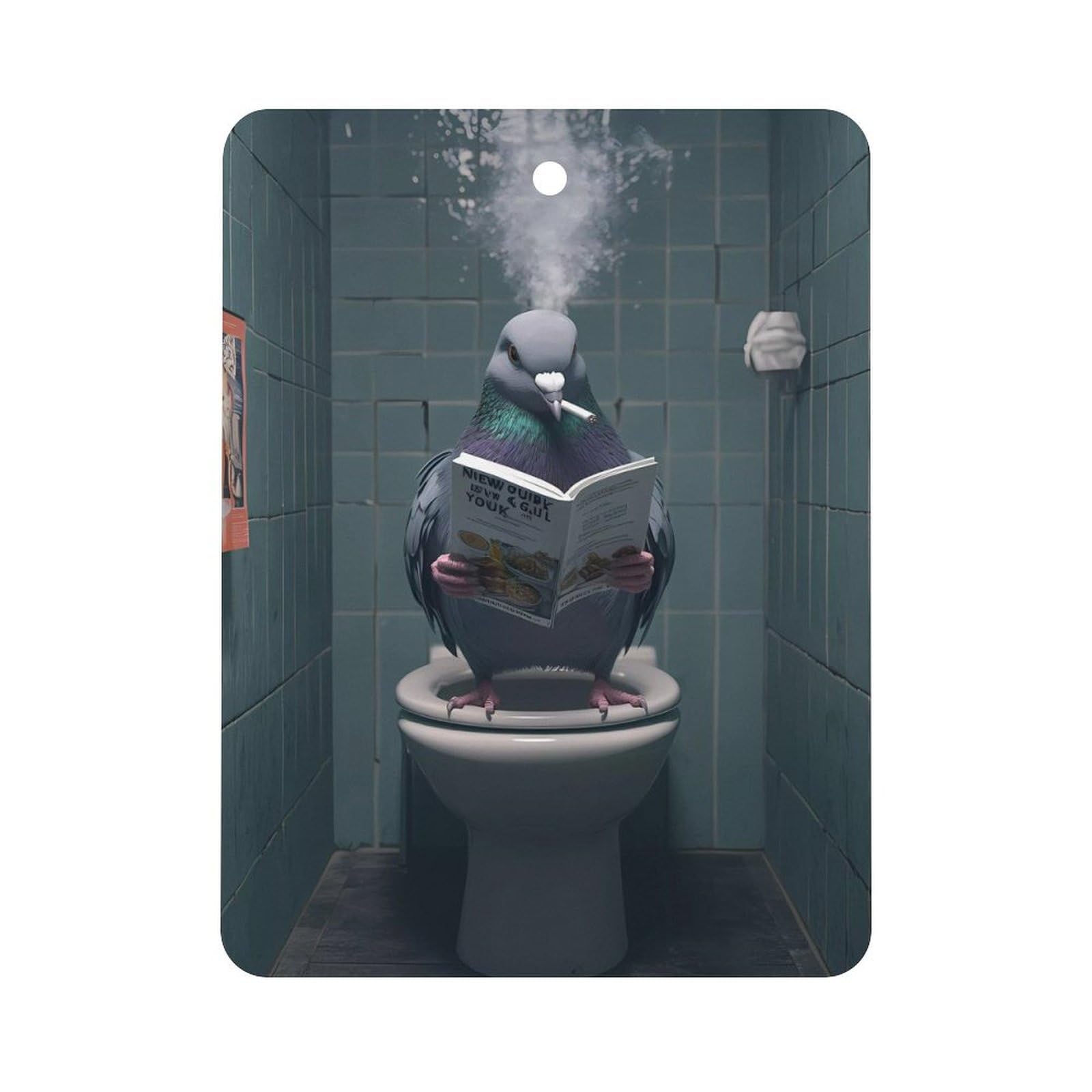 Stool Pigeon Car Air Freshener Hanging Aromatherapy Tablets for Car Accessories Square