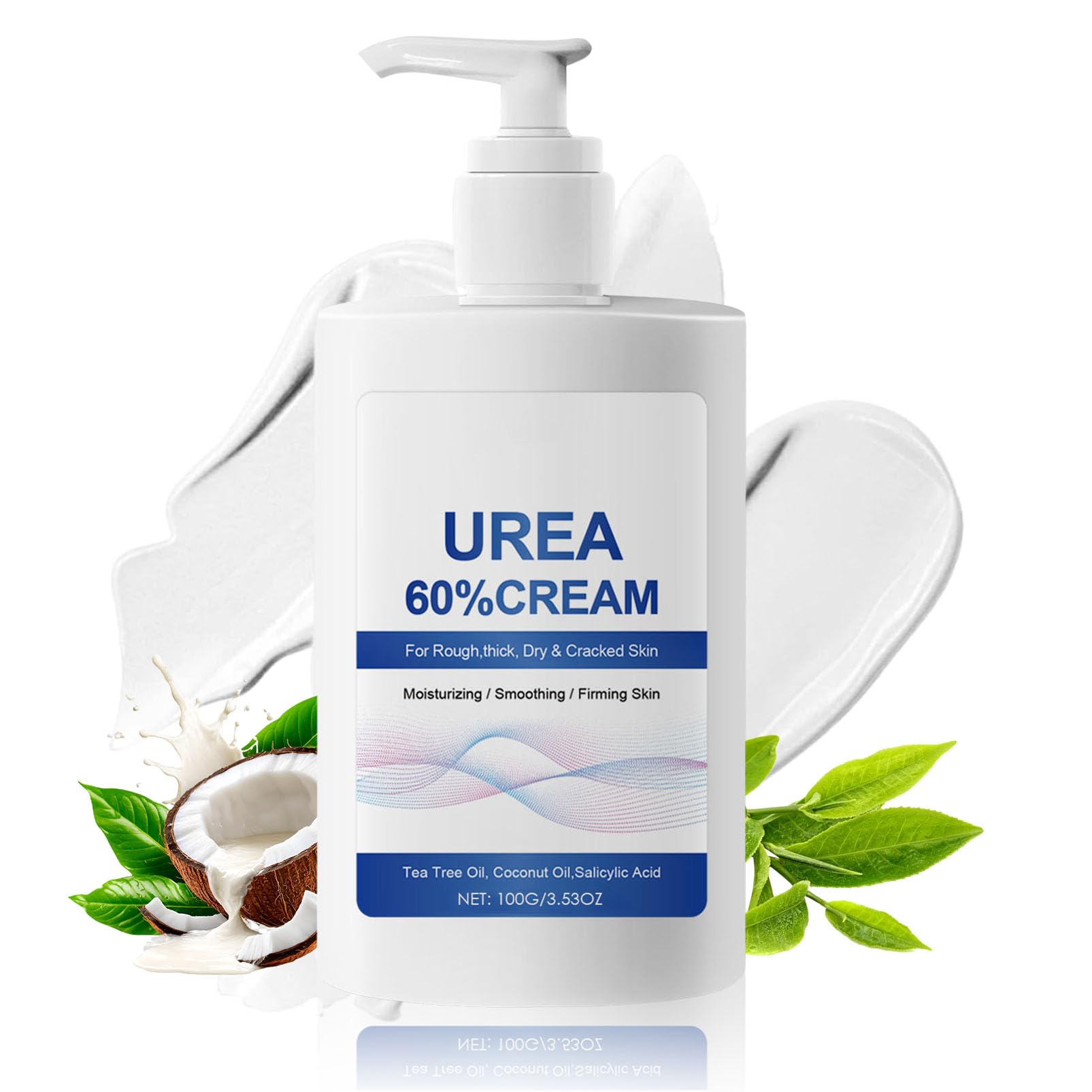 60% Urea Cream for Feet Cracked Heel Repair Cream for Feet and Hand Urea Foot Cream for Cracked Heels and Dry Skin