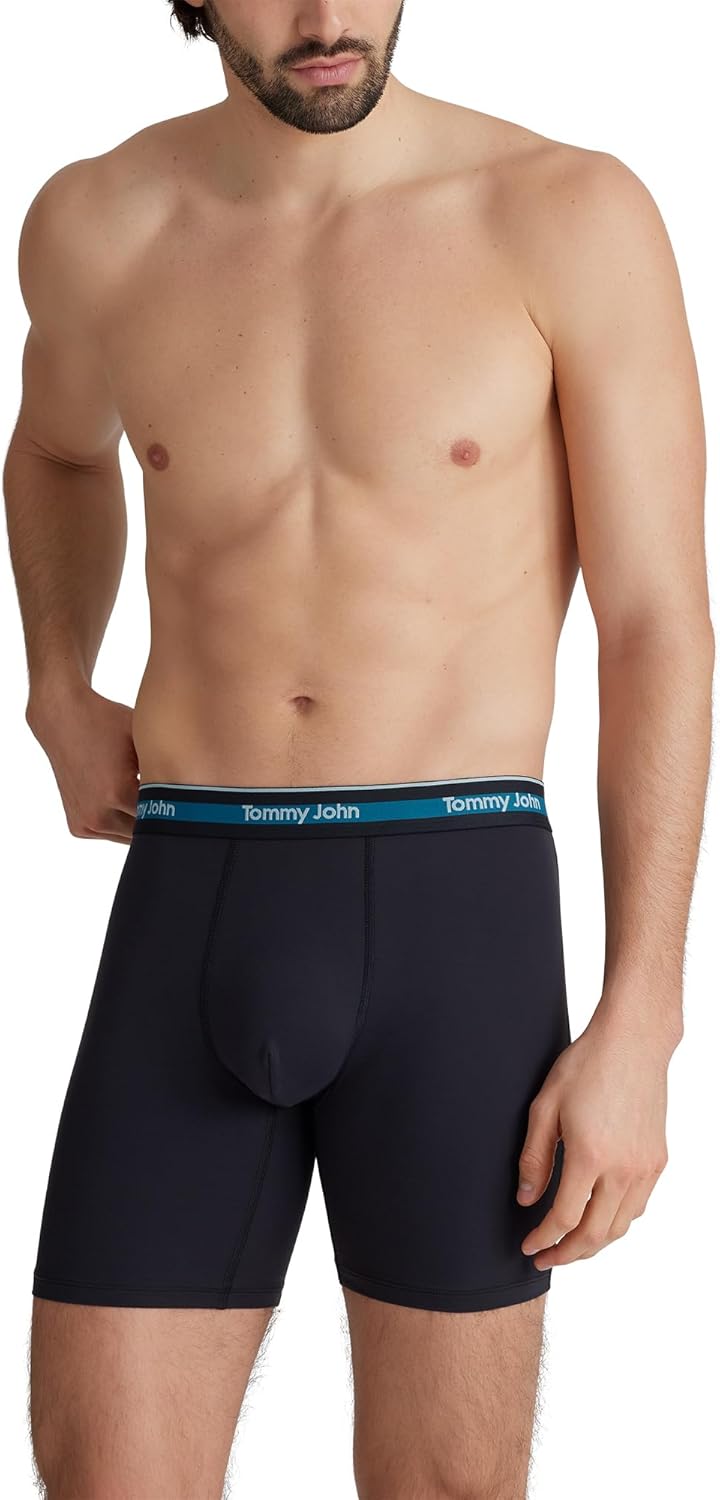 Tommy John Men's Comfort Micro Boxer Brief Underwear - 6" 3-Pack, Brushed Microfiber, 4-Way Stretch & Stay-Put Waistband - Image 2