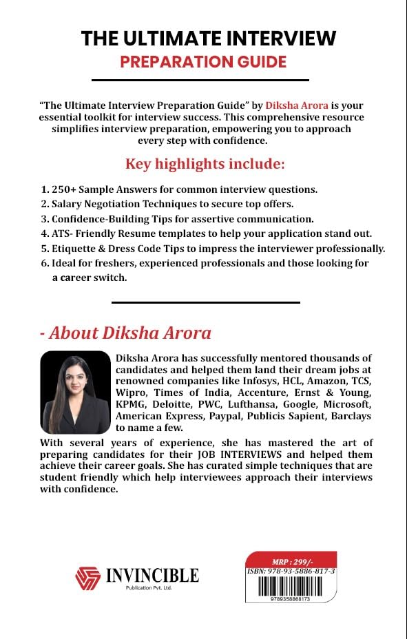 The Ultimate Interview Preparation Guide | Diksha Arora | Invincible 1
