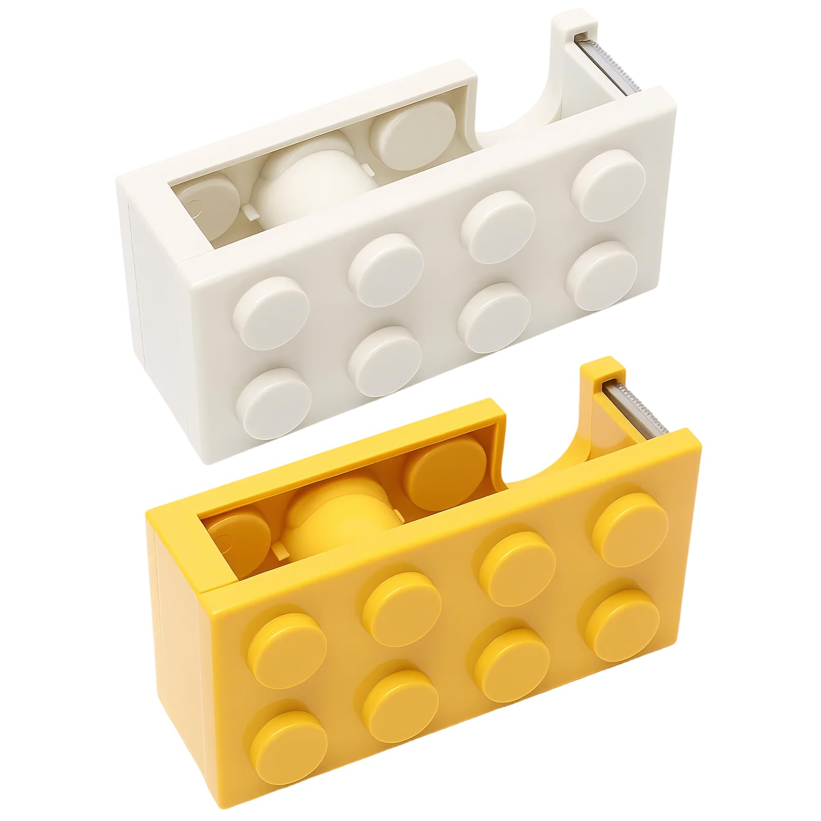 2PCS Cellotape Dispenser, Cellotape Dispenser and Tape, Tape Dispenser and Cutter with Handle for Office Packing and Home Craft Use