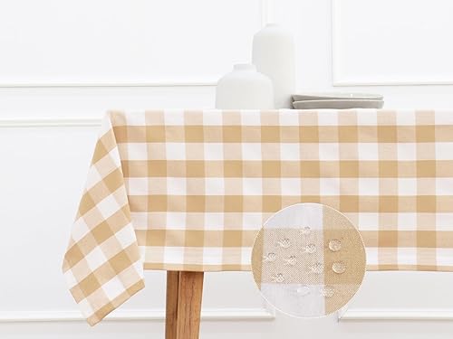 Miniatura 1 de Mantel de cuadros Homestead - 100% algodón - Perfecto para uso diario o cenas familiares o fiestas en interiores o exteriores, 60 x 120 pulgadas,