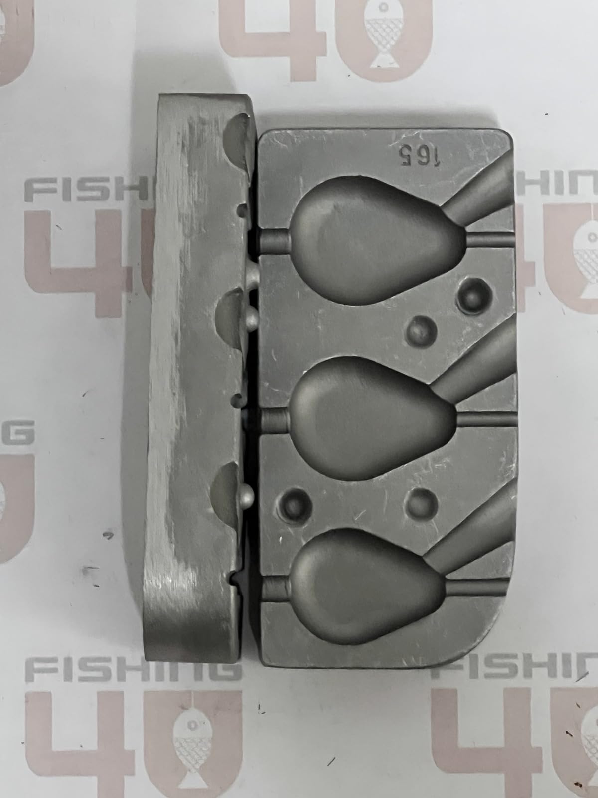 Estilo plano del aparejo del perno del molde 60-80-90g de la pesca de la pera