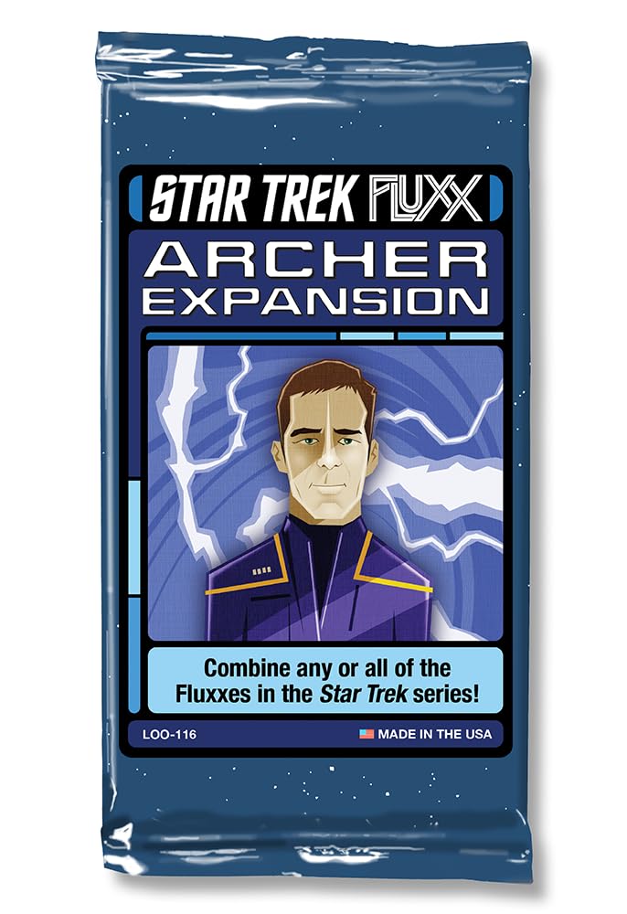 Looney Labs Star Trek Fluxx Archer Expansion - Comprehensive Content with Star Trek Enterprise Theme