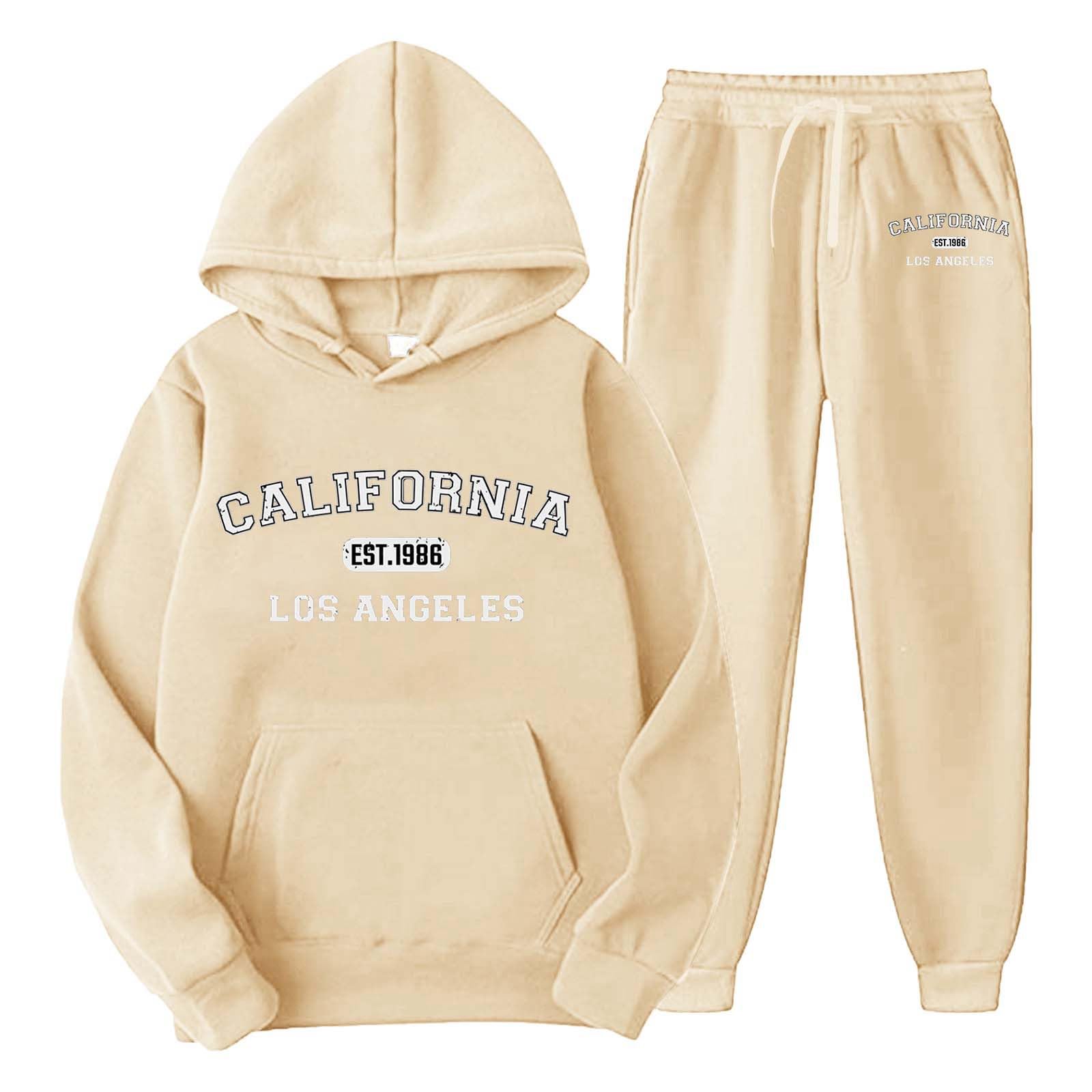 Tuta Uomo Completa Invernale Tute Sportive, Felpa con Cappuccio E Jogging Pantaloni 2 Pezzi Completo Abbigliamento Completa in Cotone Completo Elegante Uomo Tute da Casa Jogging con Elastico in Vita