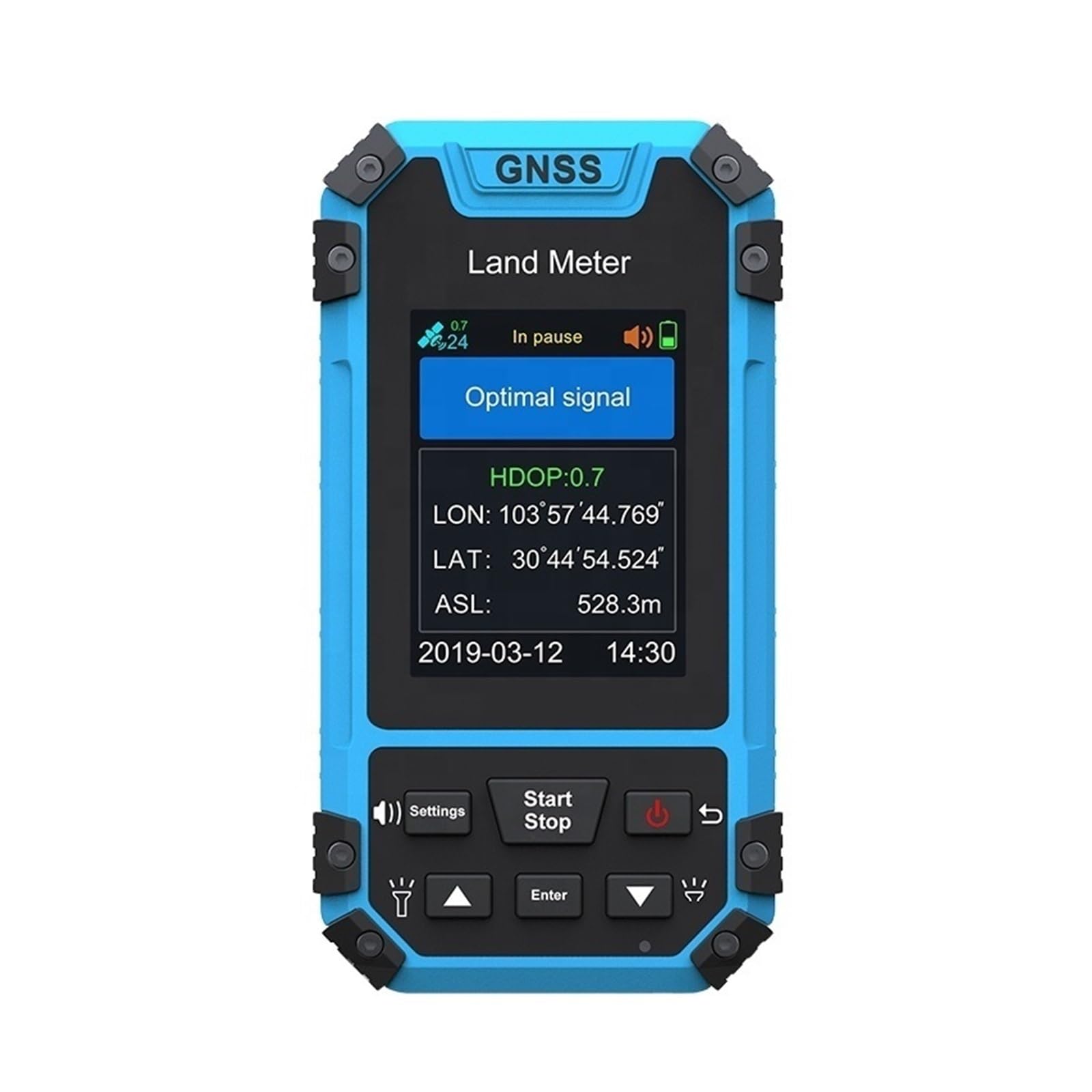 Compteur de terre et équipement d'arpentage GPS S3 PIRKO avec écran couleur