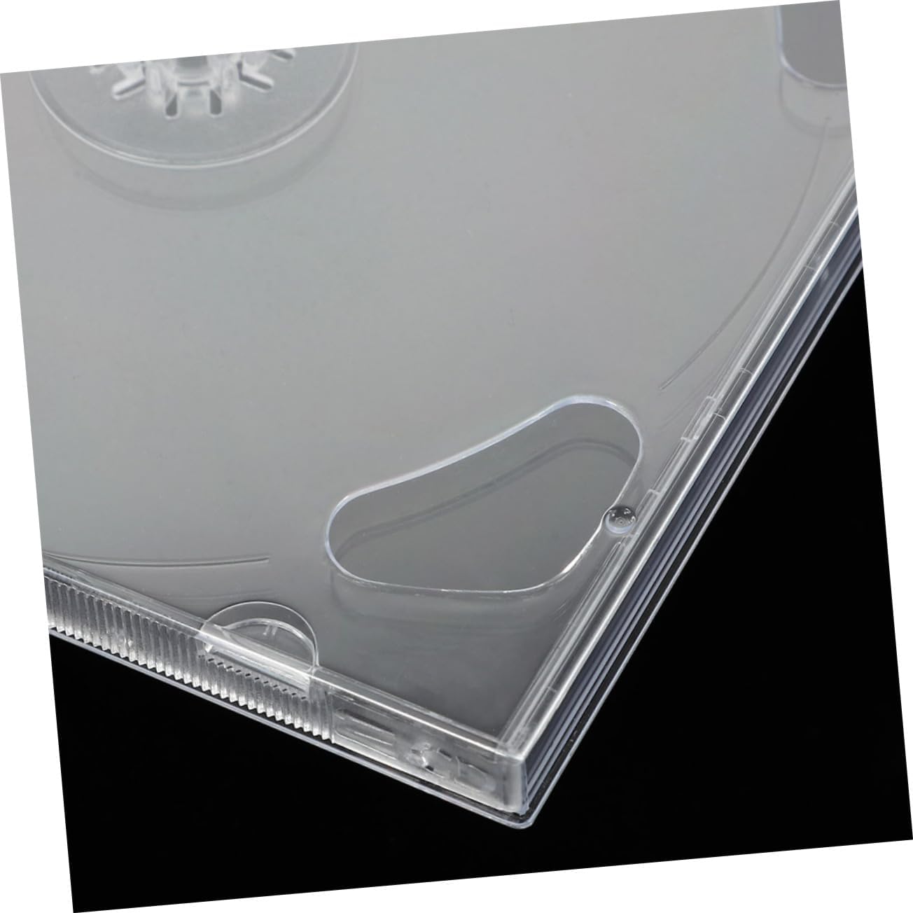 Mikinona 10pcs Transparent Cd Storage Cases Disc Organizers for Cd DVD Media Lightweight Wear-Resistant Storage Box for Home Travel Organization