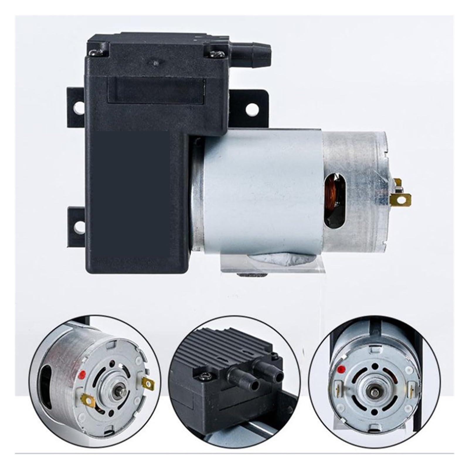 Vakuumpumpe, 90KPA Vakuumpumpe Mini DC Membranpumpe 12V 24V Stille Pumppumpe Positiver Unterdruck 555 Luftpumpe(38)