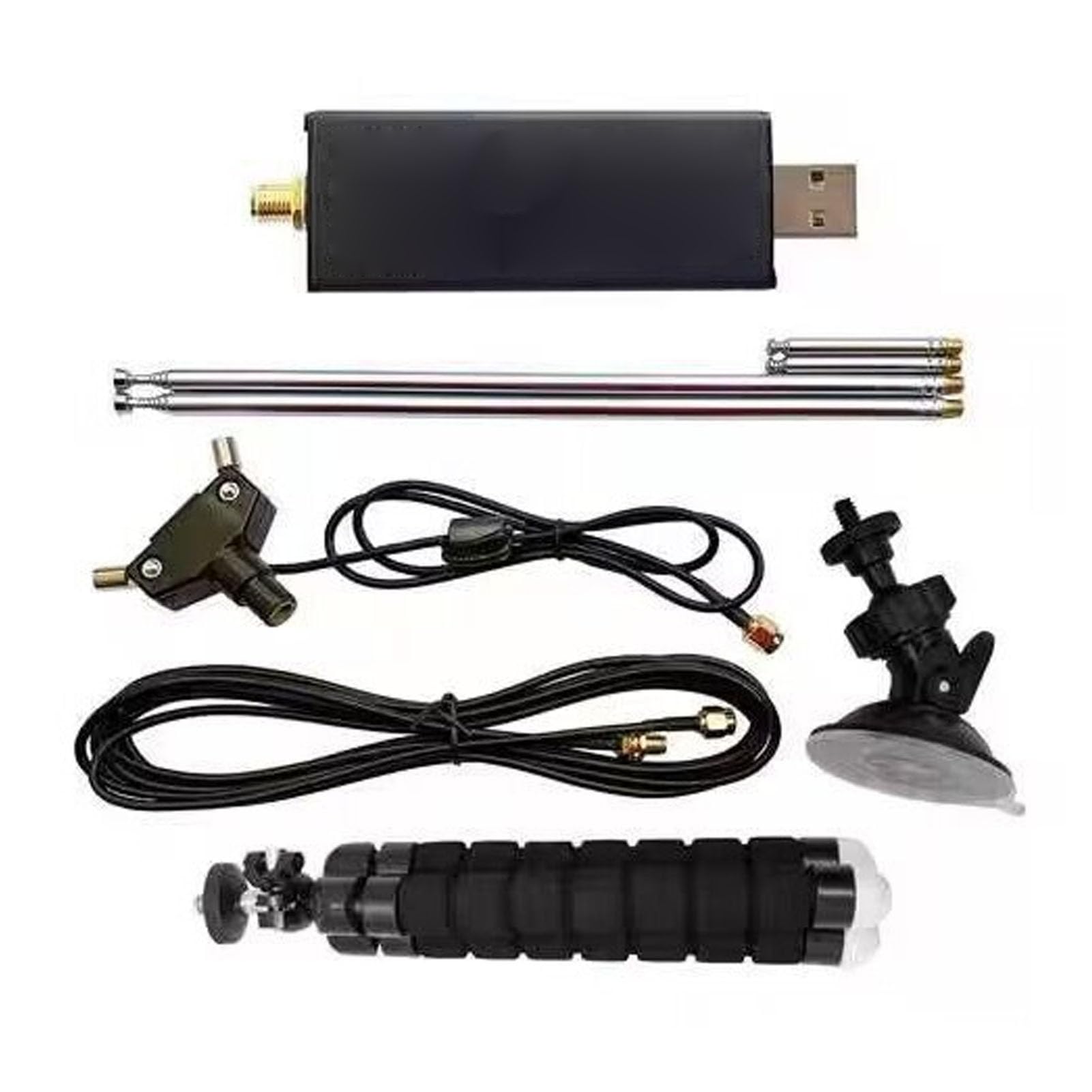 Receptor de Radio Definido por Software RTL SDR Blog V4, RTL2832U R860T TCXO, Conector SMA F, para OS X, RPi (Anfitrión con Kit de Antenas)
