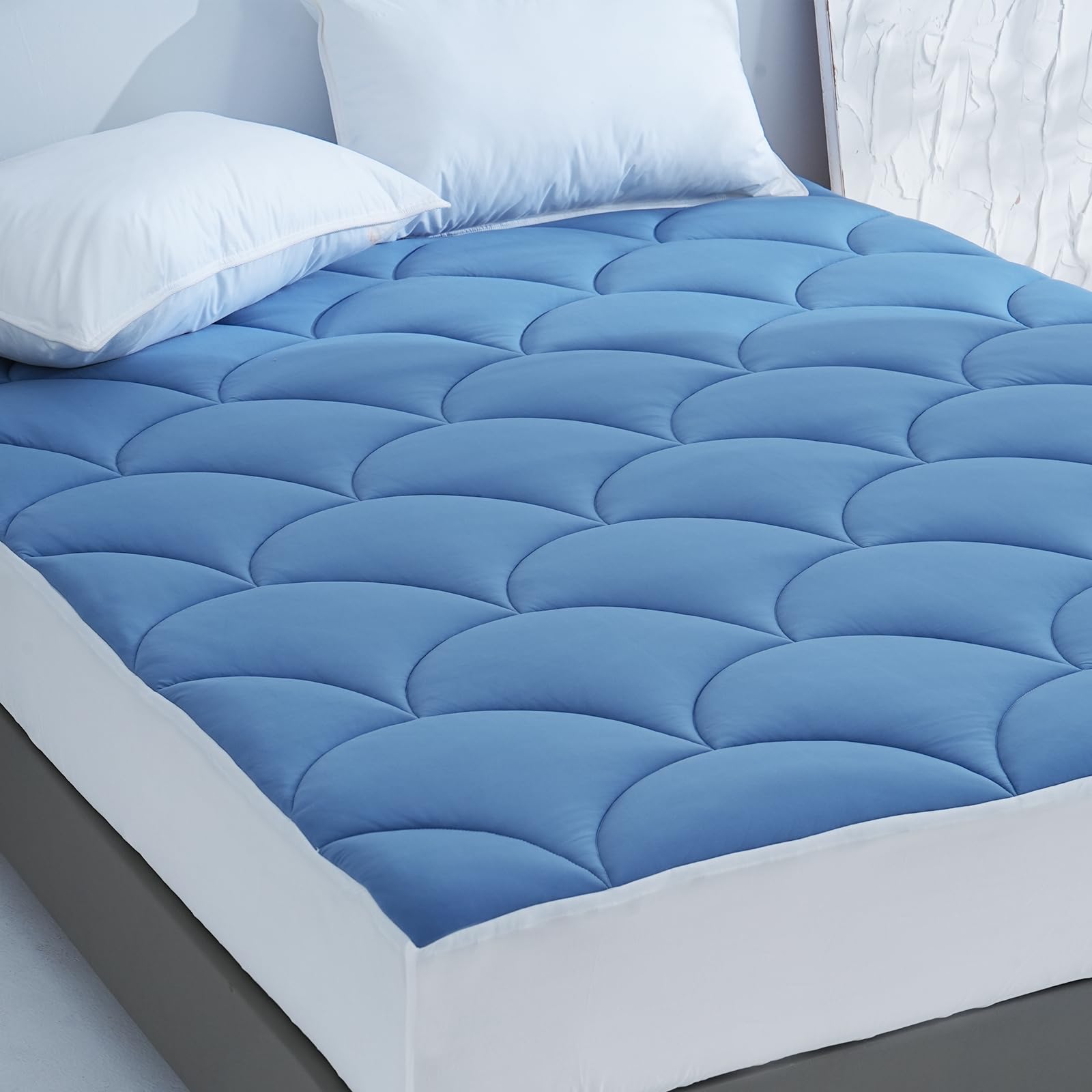 YOUR MOON Queen Size Cooling Mattress Pad – 1000GSM, Deep Pocket 8-16”, Breathable Topper For Hot Sleepers - View #10