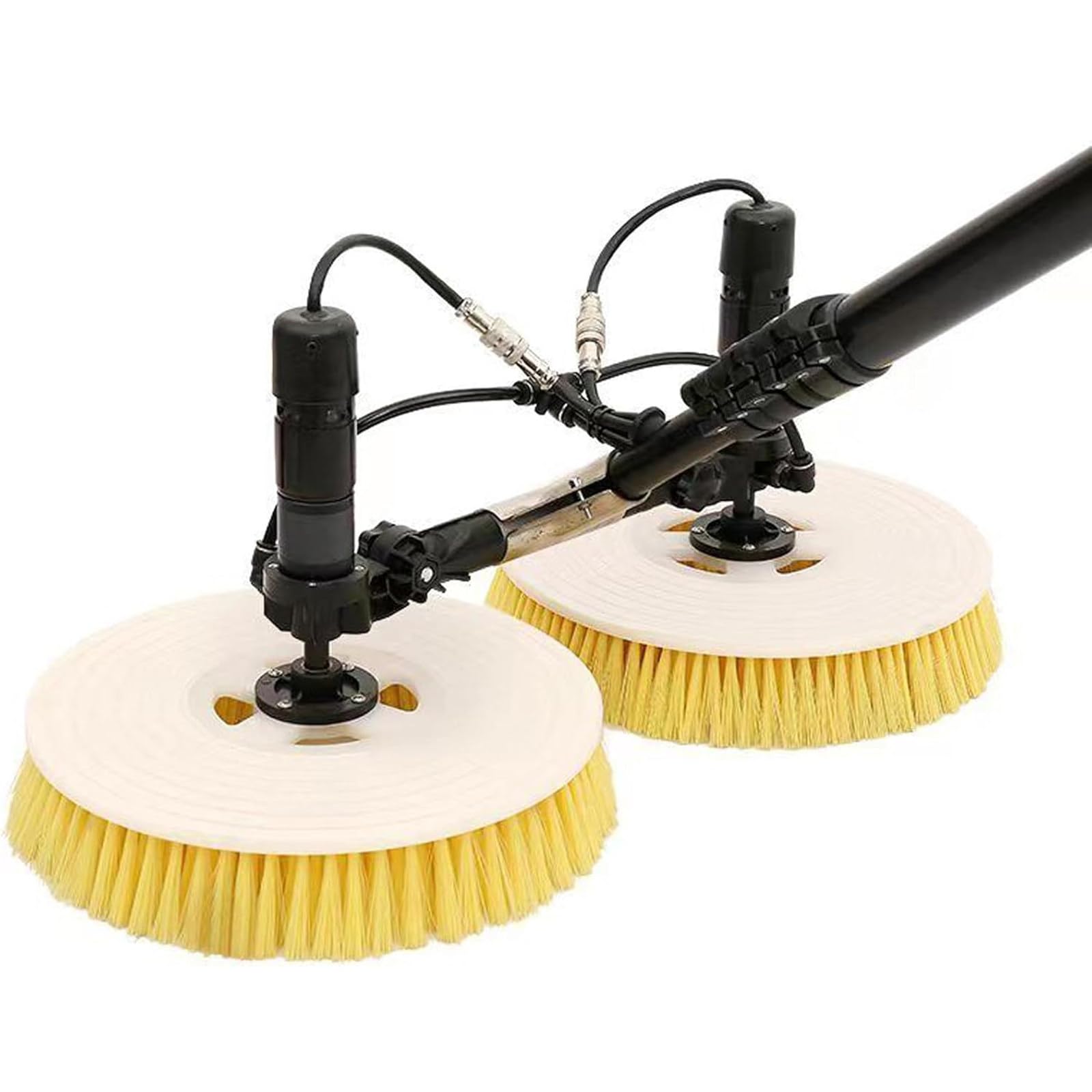 IUokLU Solar Panel Cleaning Brush with Extension Rod, Double Head Automatic for Easy Roof Maintenance(3.5m)