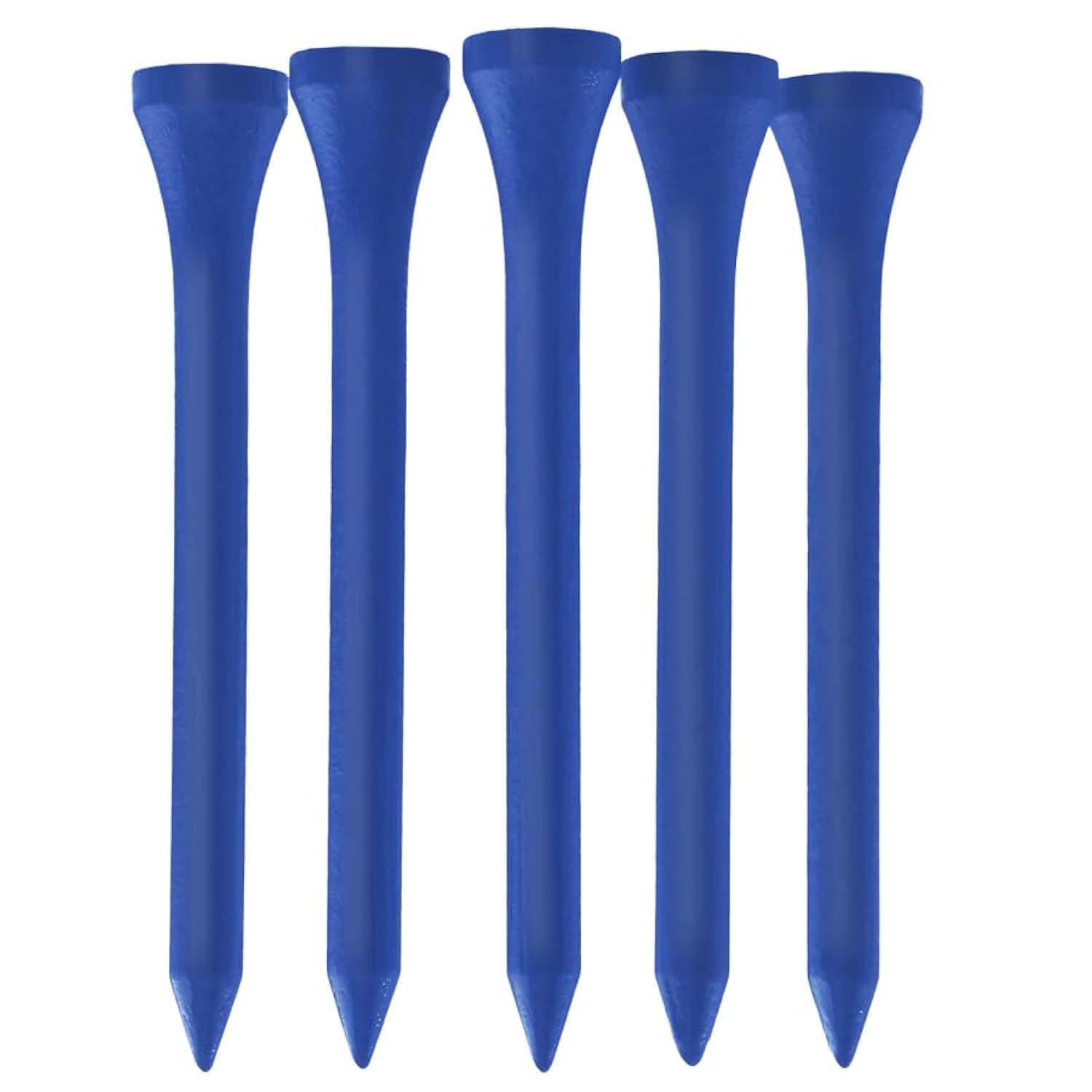 TH Golf Bamboo Golf Tees 70mm | Pack of 50 & 100 | Multiple Colour Options | Premium Eco Friendly Sustainable Durable Bamboo Golf Tees (Pack of 100, Royal Blue)