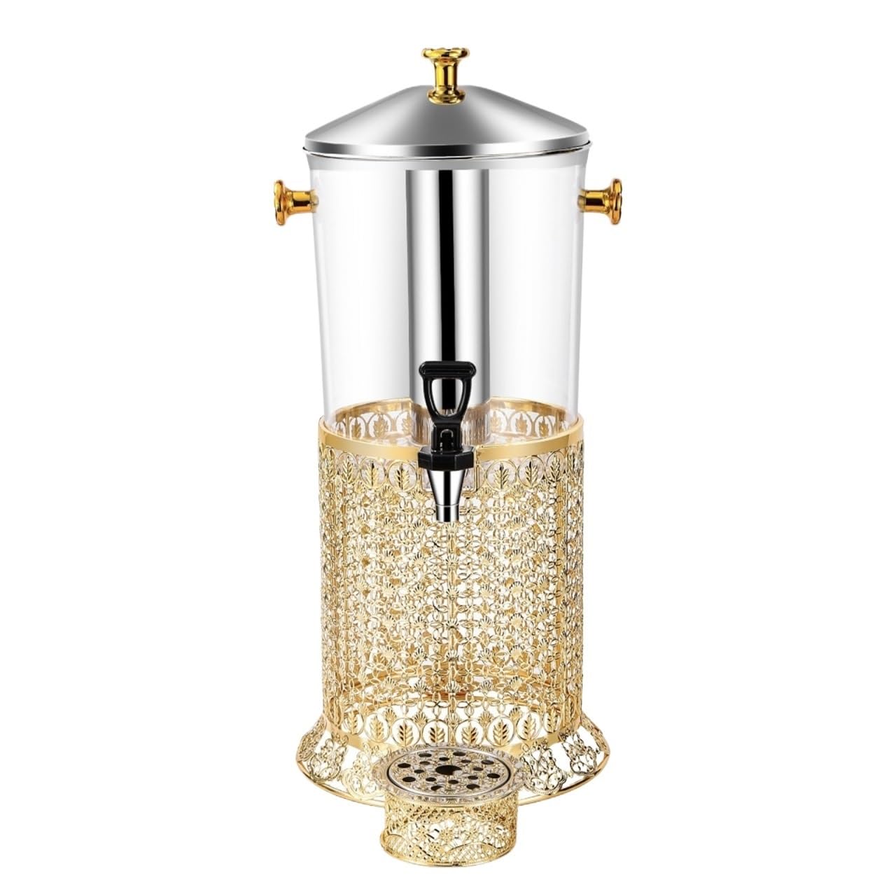 MYUYEE Cold Drinks Dispenser Round Beverage Bucket Juice Bucket Wine Dispenser With Faucet Serveware