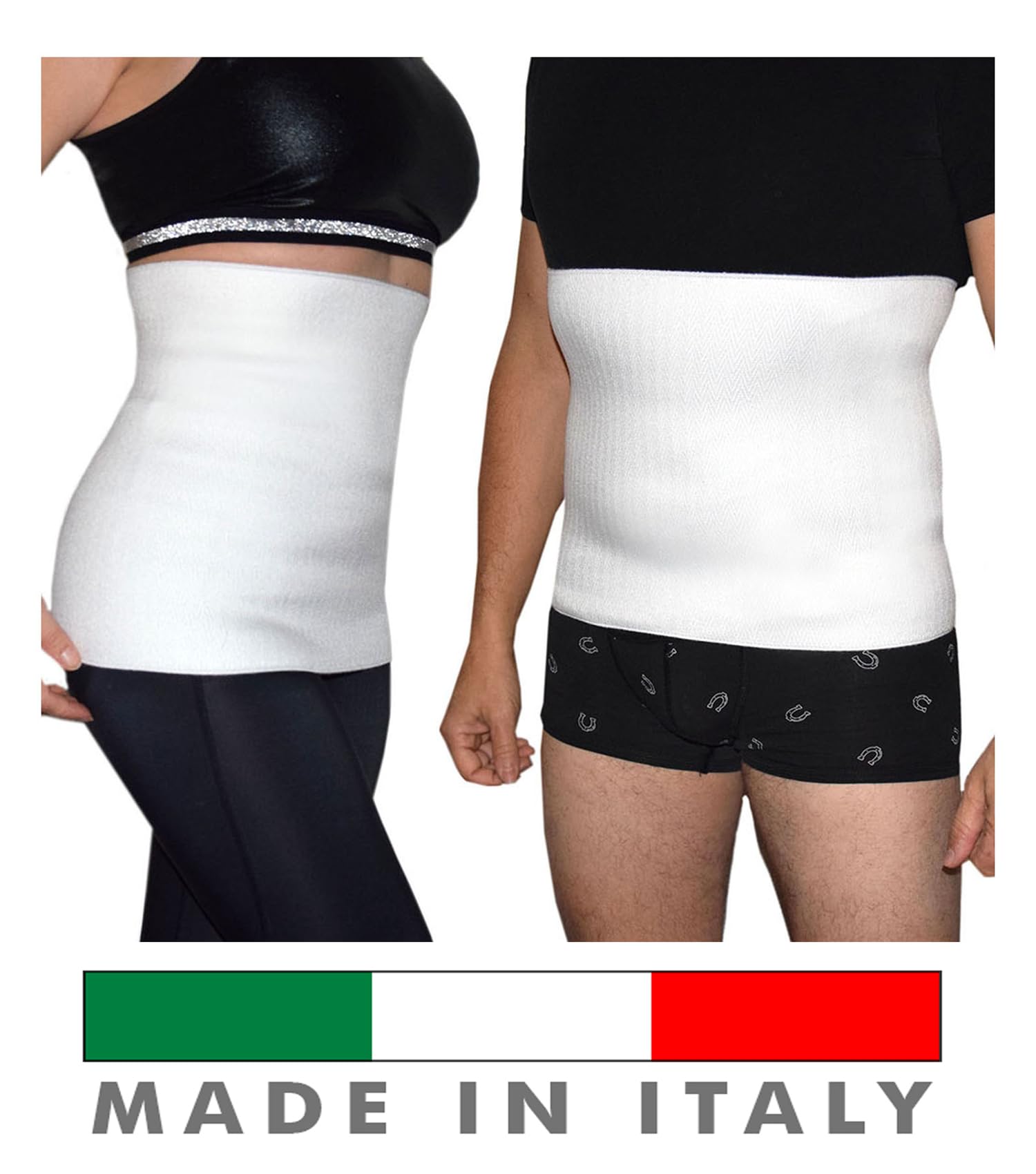 Fascia Lombare Termica In Lana Merino | MANIFATTURA BERNINA | Alta 27 Cm | Made In Italy - Foto 2