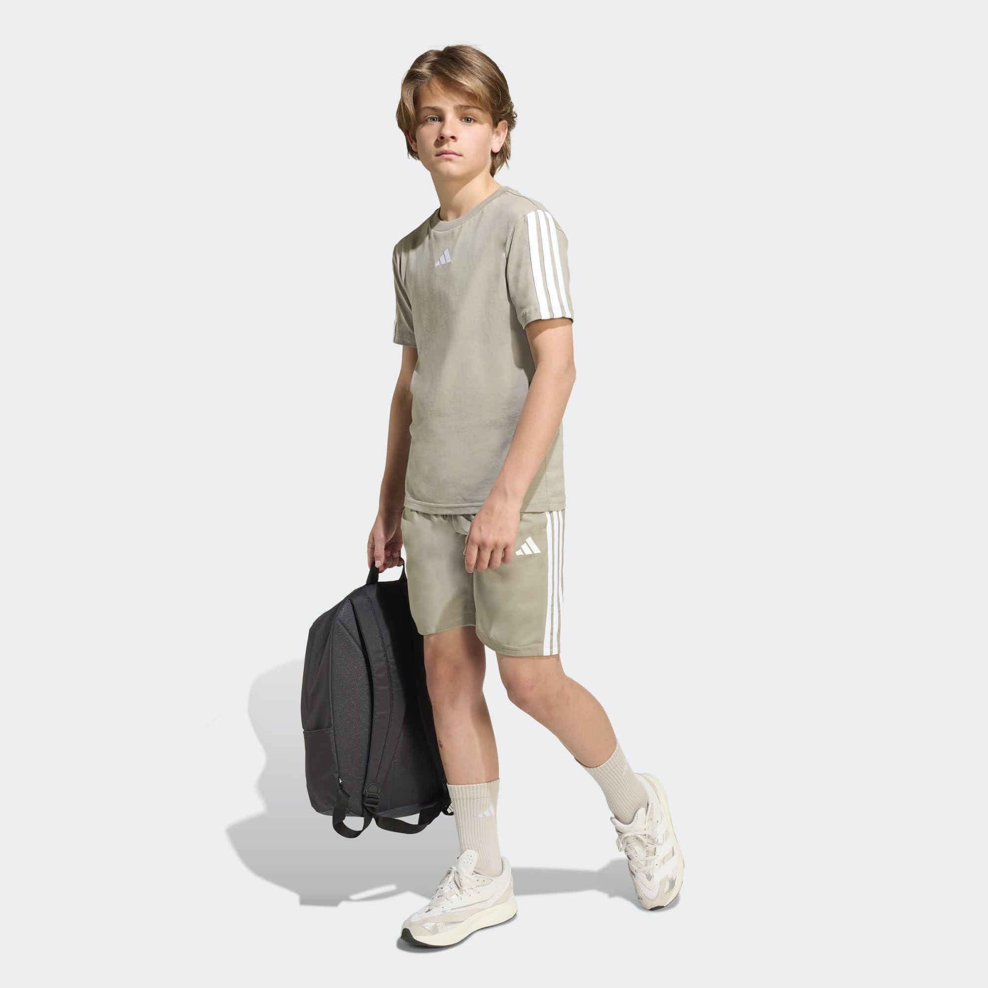 Adidas - Essentials Climacool Stripes, Pantaloncini Unisex - Bambini e Ragazzi