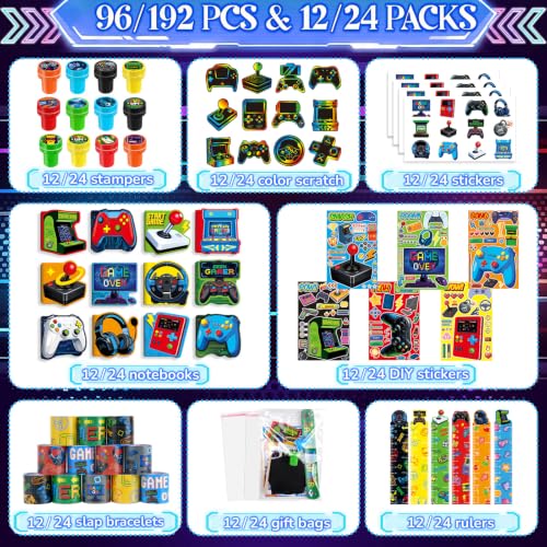 BenLouis 96Pcs Video Game Stationery Set Party Favors for Kids - image 2