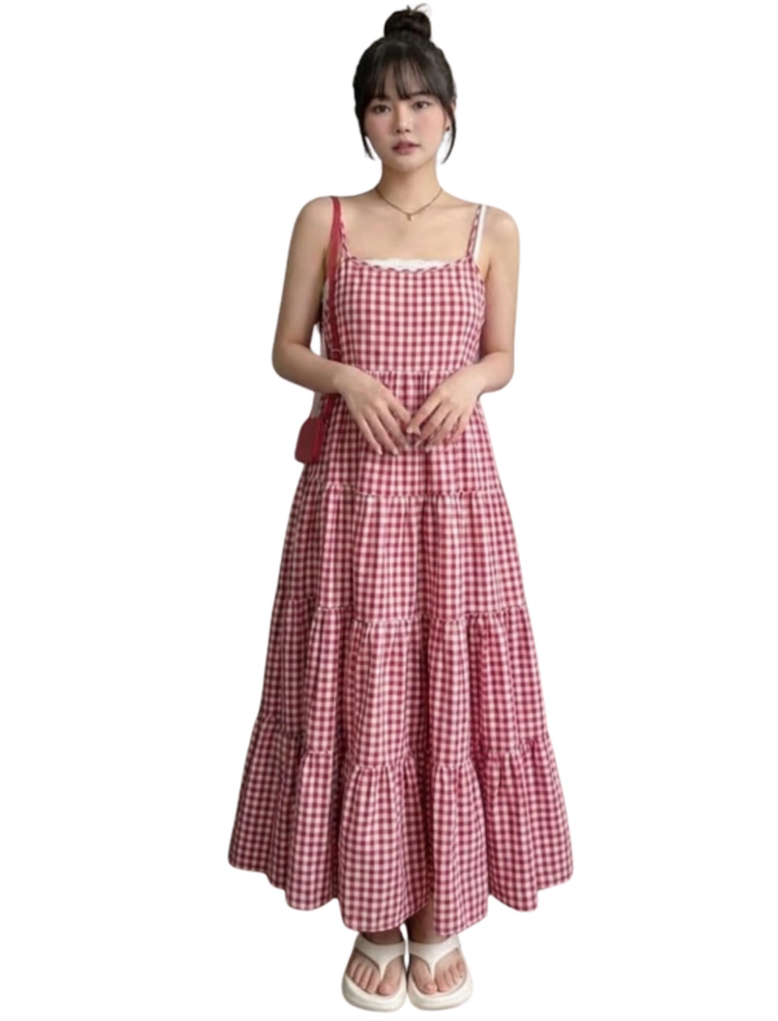 modestouze attires Women's Modern Fit Striped Pattern Rayon Maxi Dress with Sleeveless Square Neck Calf Length and Pull On Closure Type | Women Dress Western | Summer Dresses for Women-picture-45