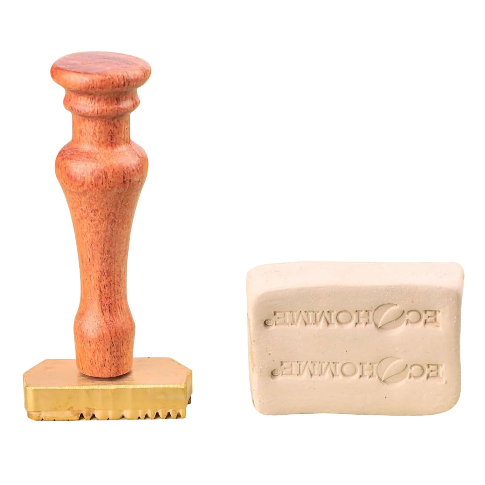 Custom Handmade Clay Stamp Personalized Pottery Signature Stamp with Initials Brass Ceramic Mold for Leather, Soap & Cookies Signature Stamp(1.5Inches)