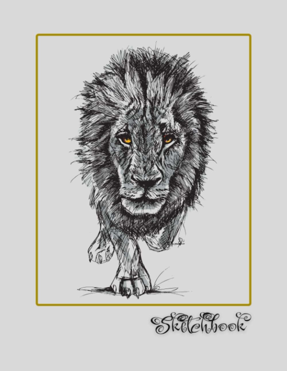 Sketchbook: African Wildlife Sketch, Large 8.5" x 11", 110 Pages, Perfect for Everyone, Crayons, Pencils, Drawing and Sketching