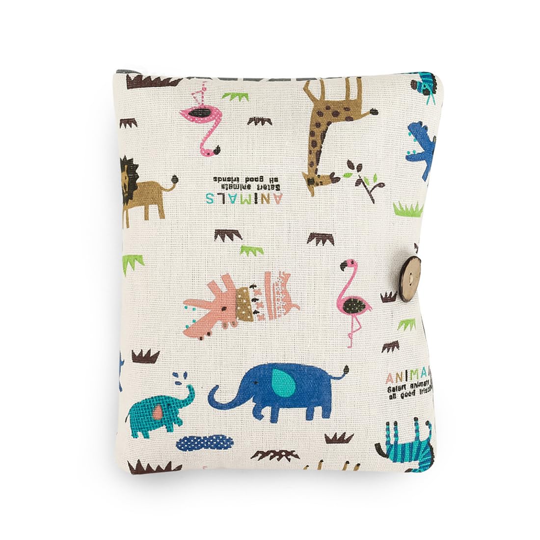 XPEX 2 en 1 Sac à Couche de Bébé, Sac à Langer pour Cosmétiques, Lingettes et Accessoires, Trousse de Toilette Bébé, Trousse de Soin de Voyage Pratique pour Bébé (Motif de Dinosaure)