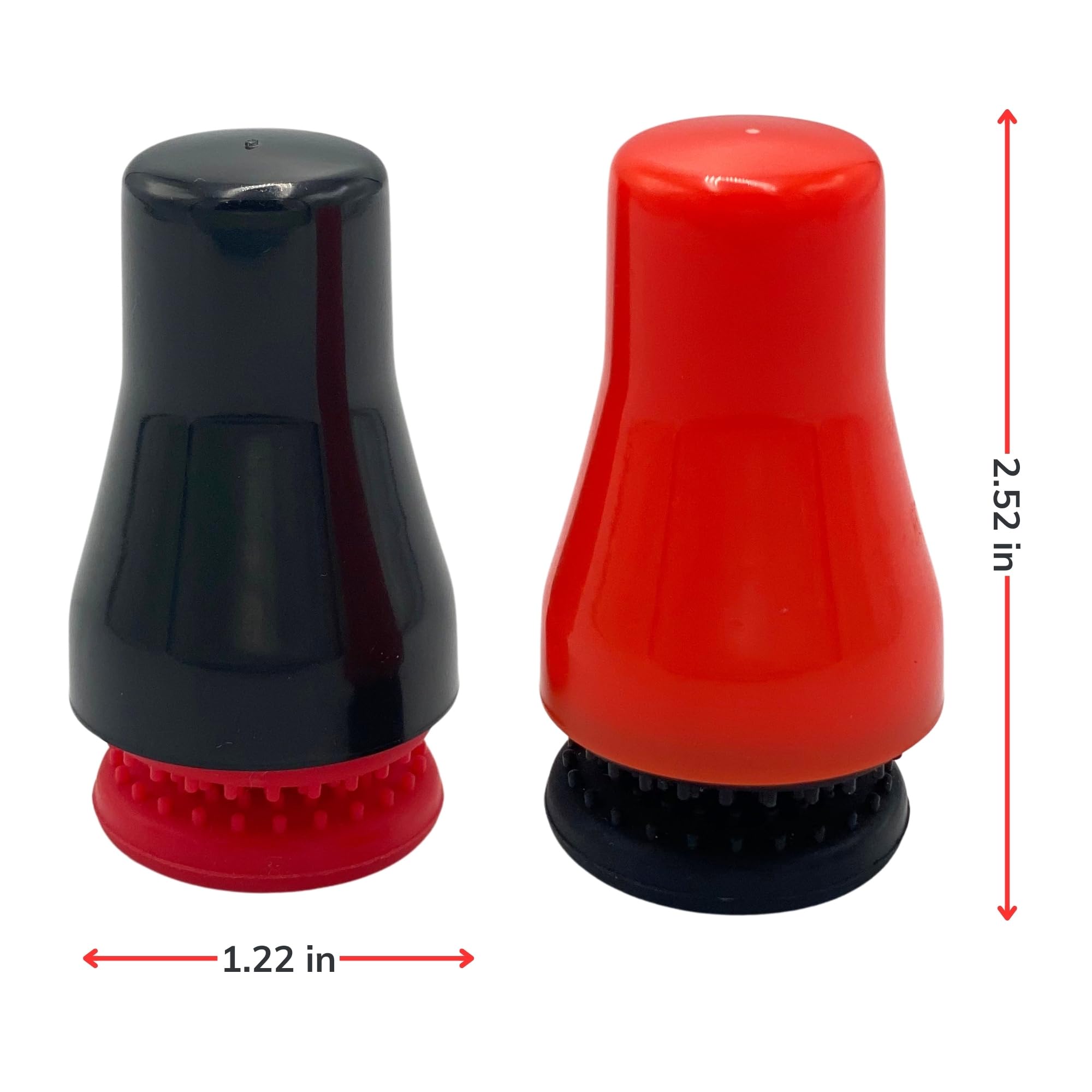 Magnetic Precision Scrubber Spot Cleaner: Scratch-Free Floating Magnet Scraper Brush for Cleaning Glass Bottle, Vase, Fish Tank, Decanter, Bong, Aquarium & Measuring Cup (2PCS, Orange & Black)