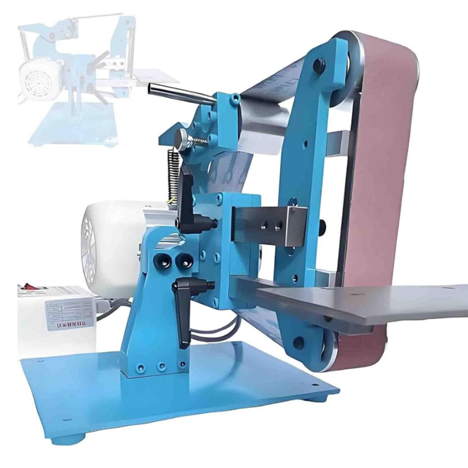 Hydravex Belt Polishing Grinder, 750w/1100W Electric Grinding Machine Vertical and Horizontal Knife Sharpener Polisher Belt Sander, All-Steel Body with 5 Sanding Belts 750W