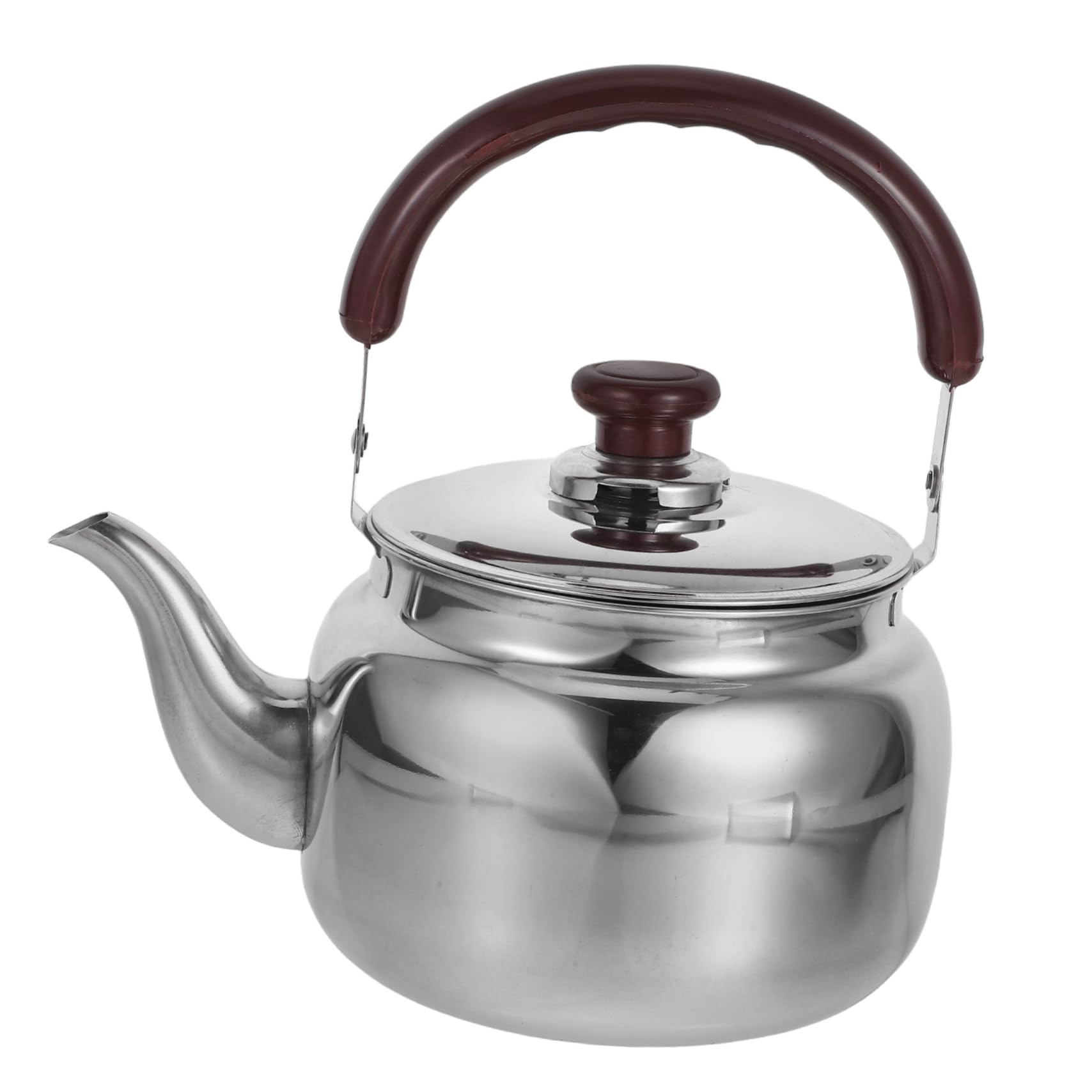 SOLUSTRE Stainless Steel Whistling Tea Kettle Ergonomic Hot Water Pot for Stove Whistle Compatible with Gas Electric Stoves for Daily Use Camping