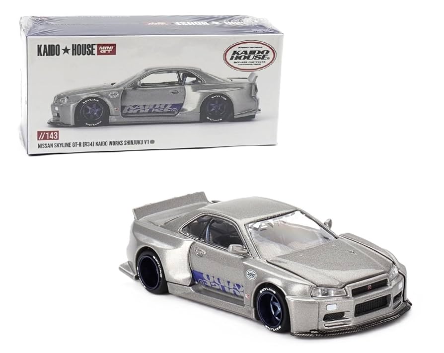 MINIGTKAIDO★HOUSE GT-R R34 BAPE 1セット Kaido House Nissan Skyline GT-R (R34) Kaido Works Bape Car