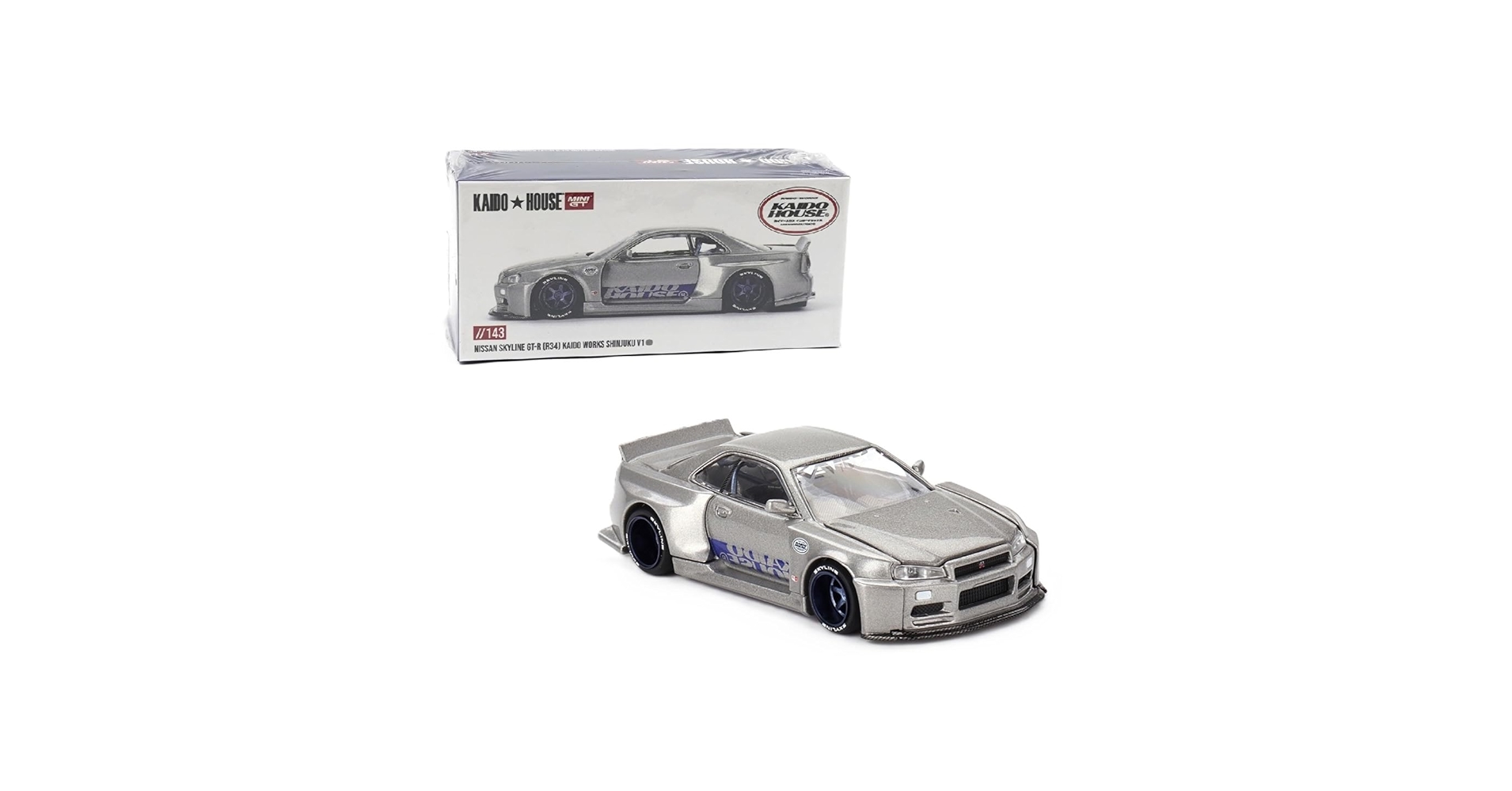 ミニカー Nissan Skyline R34 KAIDO HOUSE 1/64 Amazon.com: Diecast Model Car Compatible with Kaido House x