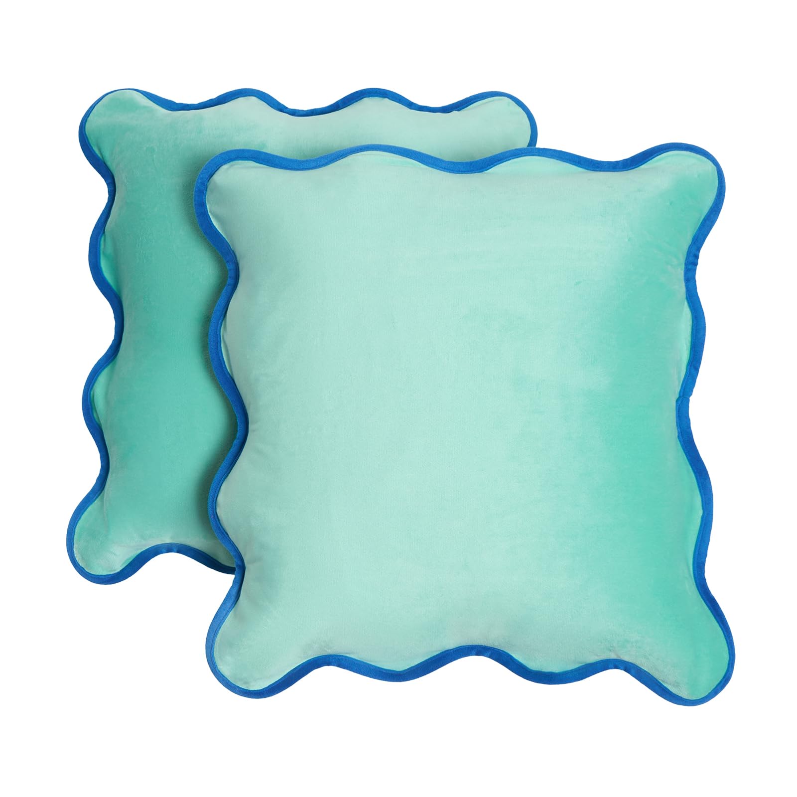 OHS Velvet Cushion Cover 45 cm x 45 cm Aqua