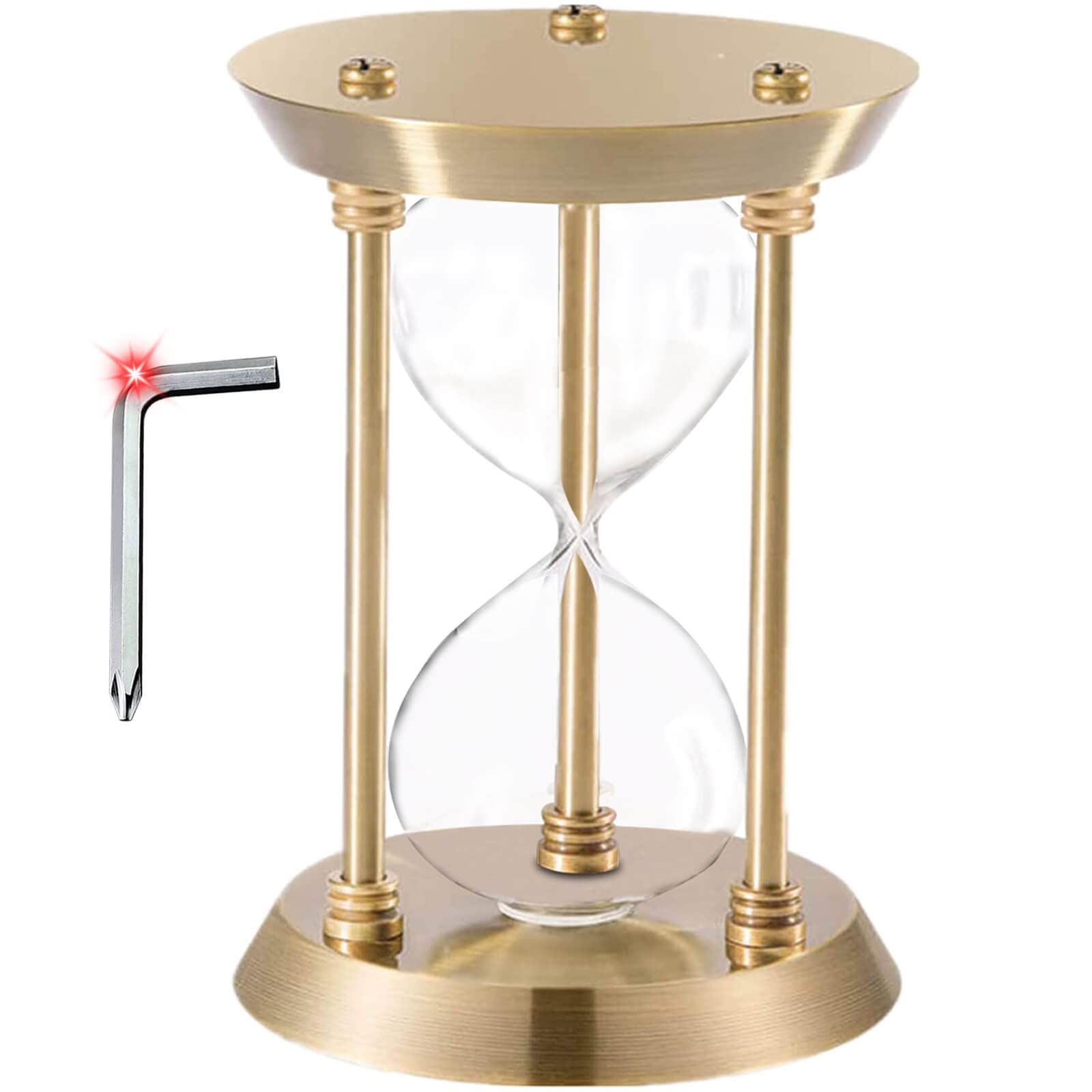 Buy DIY Sand Timer, Empty Hourglass for Wedding Sand Ceremony Fillable, 9.1 inch Unity Hour