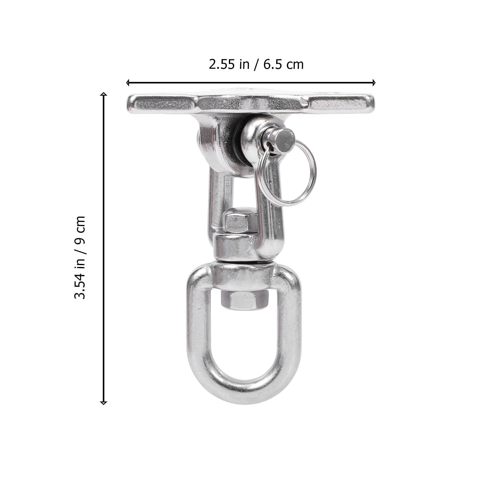 DOITOOL 1 Set Swing Buckle Swing Indoor Metal Holder Yoga Swings for Indoor Use Indoor Swing Hanger Metal Coat Hanger Hook Hammock Fitting Lifts To Rotate Stainless Steel Accessories