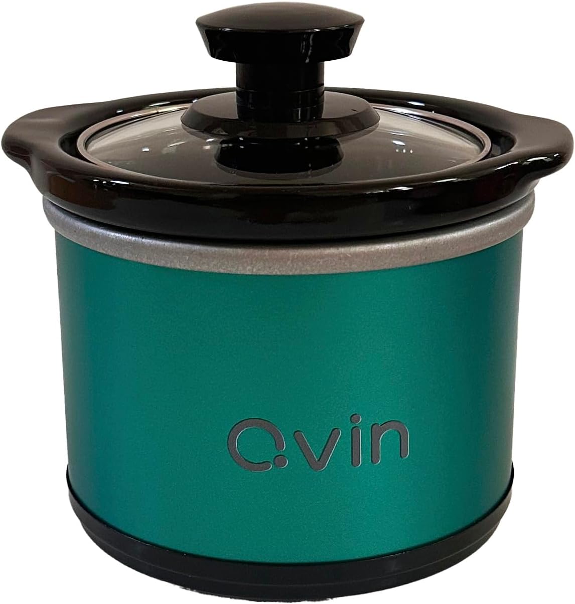 Mini Slow Cooker, 0.65 Quart Capacity, Green, with 10pcs BPA-Free Liners,Round