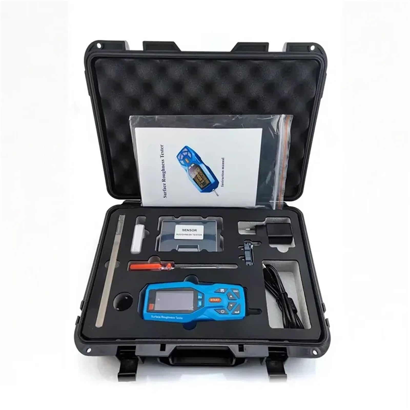 LNHHG Handheld Digital Surface Roughness Tester Meter Portable Profilometer 20 Parameters Ra Rz Clock and Display(MOV03B6)