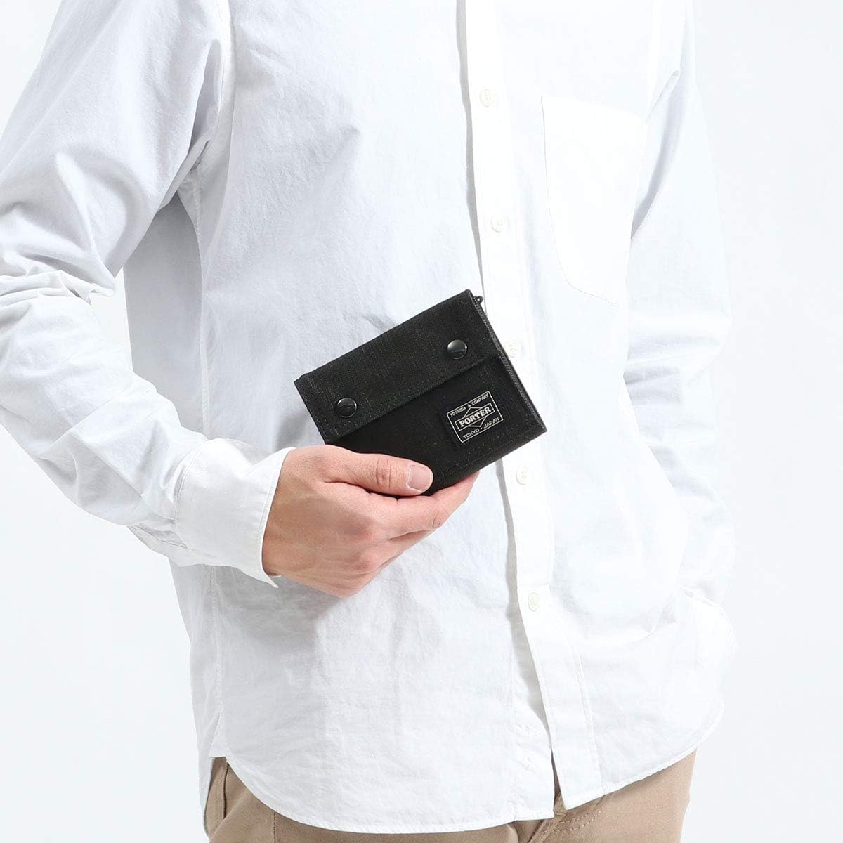 Amazon | (ポーター) PORTER 二つ折り財布 [SMOKY/スモーキー] 592