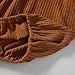Baby Girls Loose Long Lantern Sleeve Knit Sweater Fall Winter Warm Crewneck Pullover Tops Outfits Clothes Brown, 3-4T