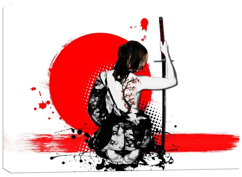 Amazon.com: Cortesi Home 'Trash Polka- Female Samurai' by Nicklas