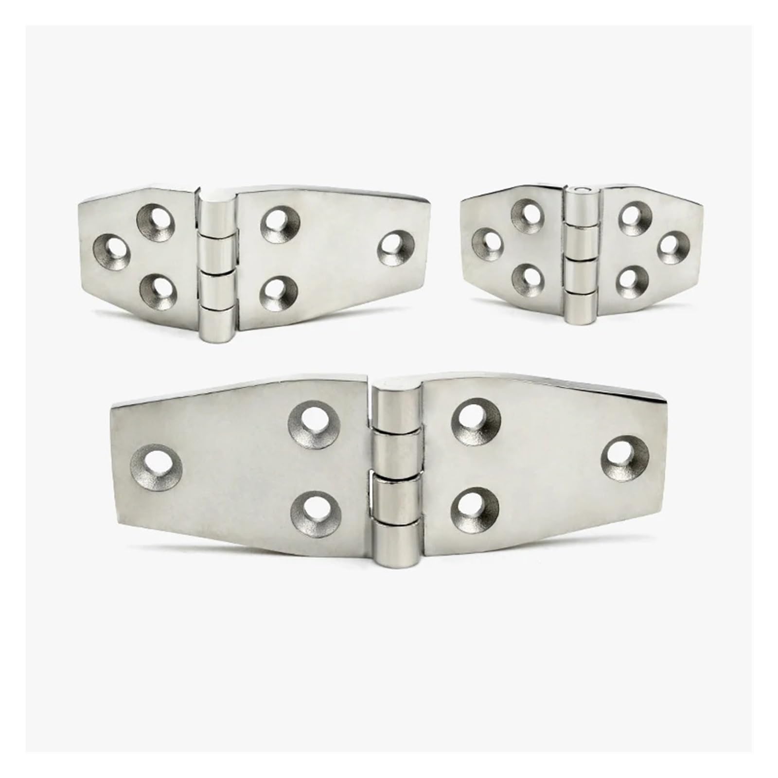 YMUGUEGH 1pcs 304 Stainless Steel Hinge Extended And Thickened Mechanical Industry Hardware Load-bearing Flat Folding Flap(067-5)
