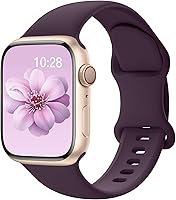 Vista 20 de SuperNaNa - Correa de silicona deportiva compatible con bandas de Apple Watch de 40mm 38mm 41mm 44mm 45mm 42mm 49mm, unisex, correa de muñeca