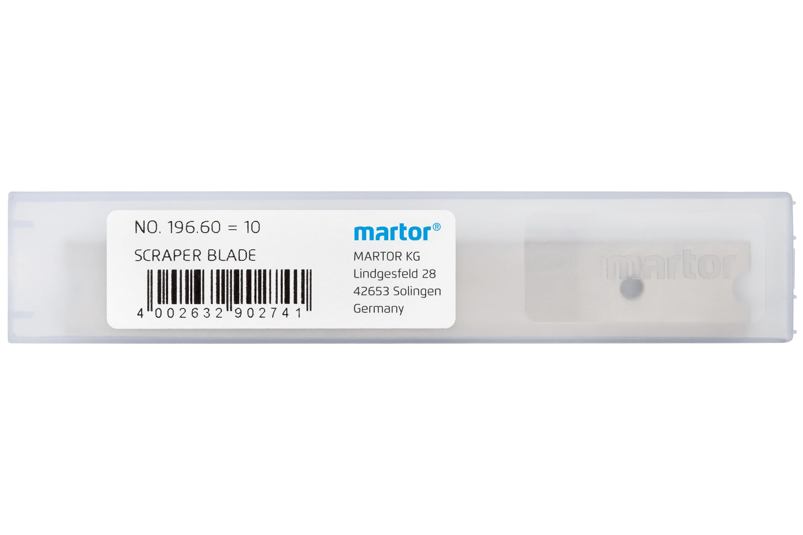 MARTOR 10 x Scraper Blade, Replacement Blade Scraper, 99.5 mm Long, Sharp, Single use, Stainless Steel, no. 196 - Image 3