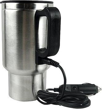 Car Electric Heating Mug Cup Travel Kettle 12V 0.48L Drinking Cup for Daily Use
