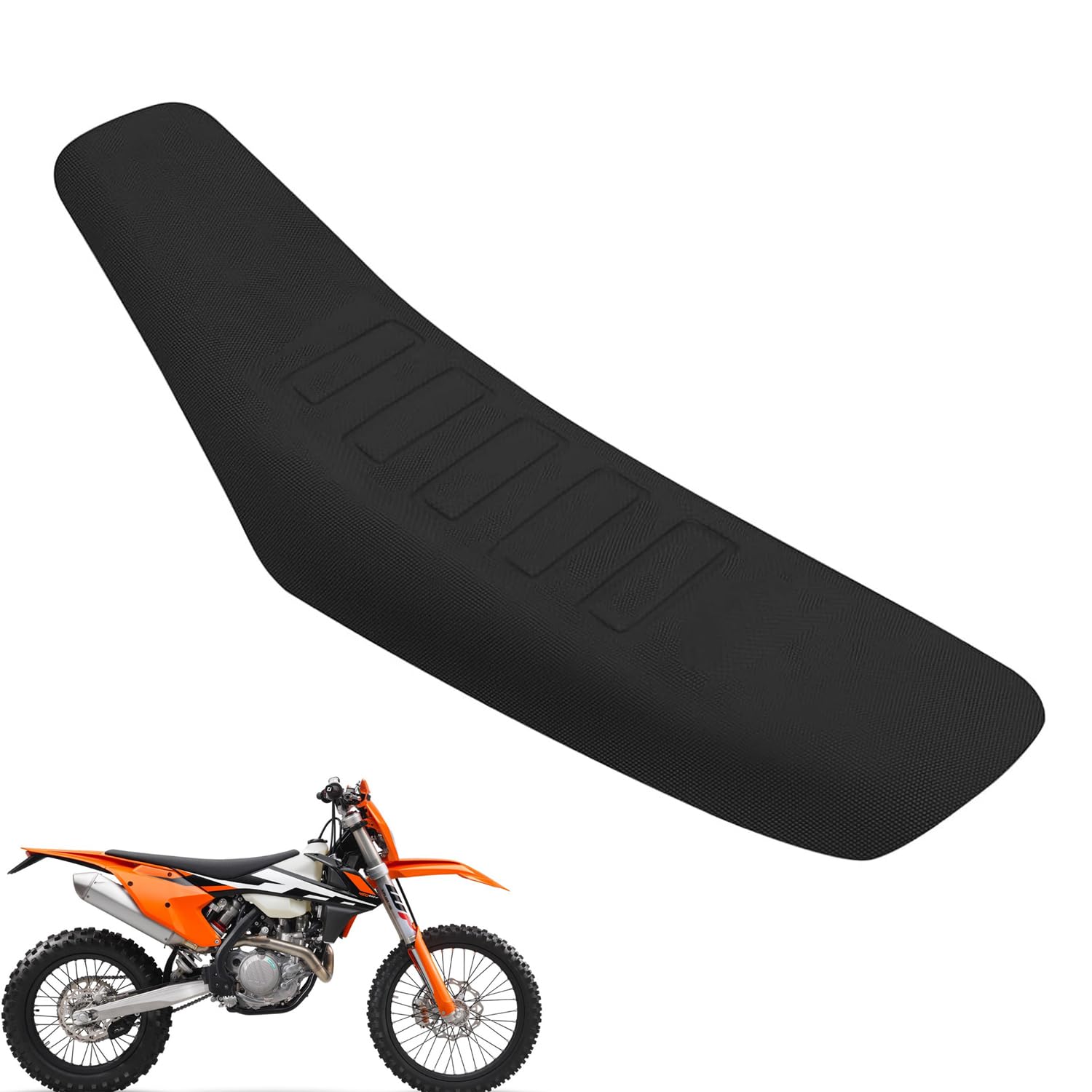 Coprisedile Moto Cross,Coprisedile Pinza Moto Gomma Morbida Impermeabile Universale per Motocross Dirt Bike Pit Bike-Nero